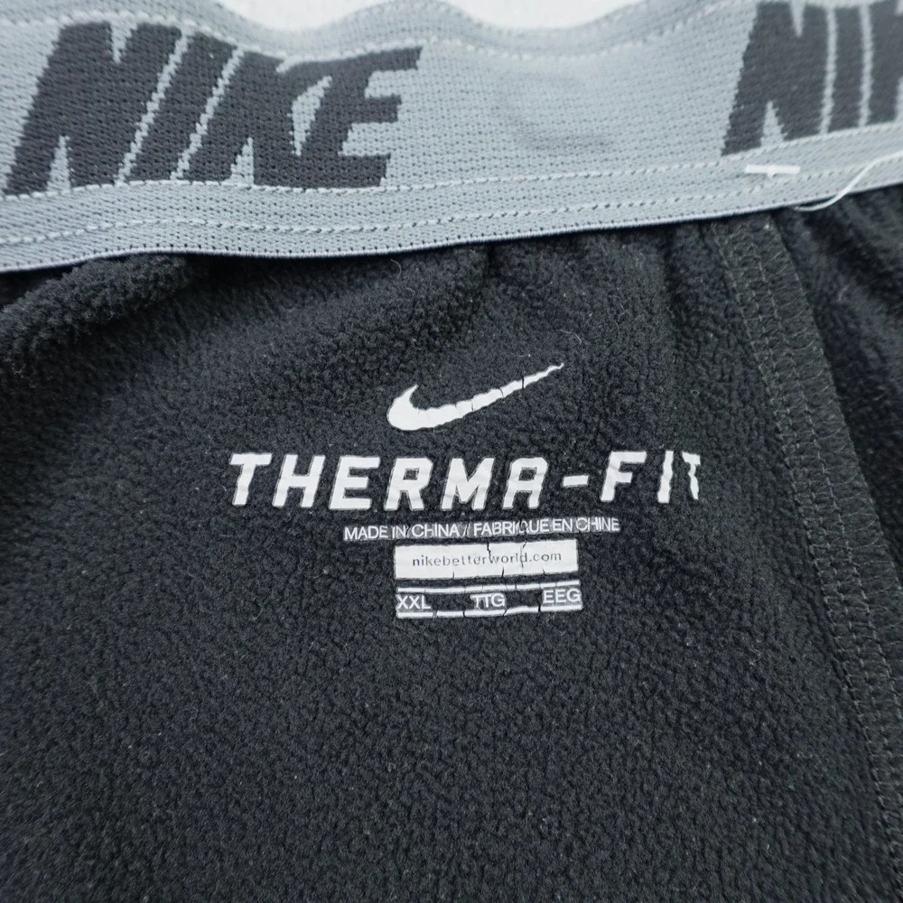 Nike Swewatpants Men XXL Black Athletic Therma-FIT Pants Activewear